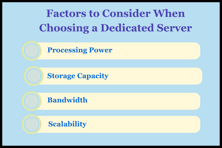 Factors to Consider When Choosing a Dedicated Server